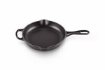 Skillet en fonte emaillee Rond 23 cm Noir Mat